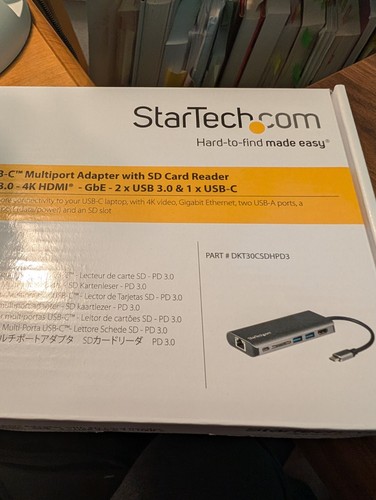 StarTech.com USB C Multiport Adapter (DKT30CSDHPD3) with HDMI / SD Card Reader - 第 1/8 張圖片