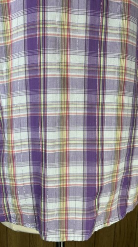 Wrangler Wrancher (taglia XL) camicia senza maniche Pearl Snap western viola argento - Foto 9 di 11