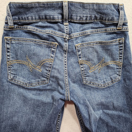 Wrangler Bootcut Jeans Damen 1 blau verwaschen Low Rise Stretch Komfort 28x32 - Bild 4 von 12
