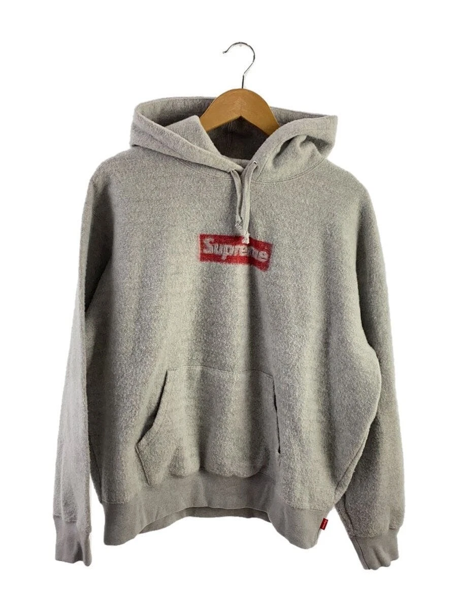Sweat à capuche Supreme gris S occasion