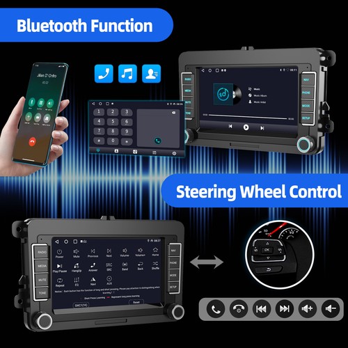 7" Android15 Carplay For VW Volkswagen Jetta Passat ChatGpt AI Car Stereo GPS BT - Picture 13 of 17