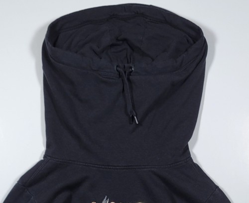 Nike Sweatshirt Womens Large Black Pullover Hoodie Cowl Metallic Swoosh Gym - Picture 4 of 6