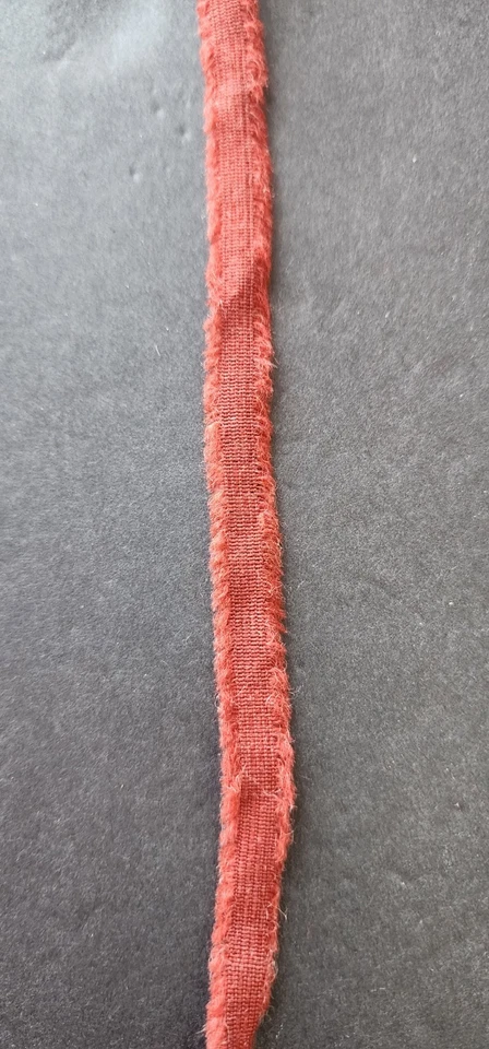 Lote de hilo de cinta roja terracota artesanal - 5 bolas + muestra tejida, 28,8 oz Foto 4 de 4