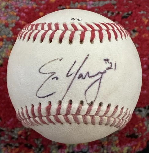 Eric Young Sr “#21” Autographed Official California League Baseball