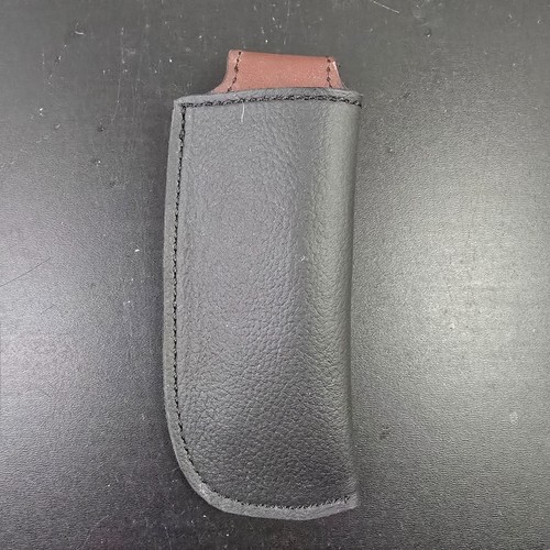Funda para cuchillo de cuero Buck 110 clásica de cuero negro hecha a mano bolsillo nueva - Imagen 8 de 16