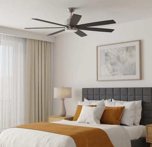 60” Color-Changing Integrated LED Outdoor Downrod or Flush Mount Ceiling Fan - Picture 4 of 11