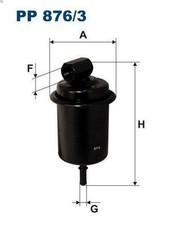 Fuel Filter FILTRON PP 876/3 for HYUNDAI ATOS (MX) 1.1 2003-201