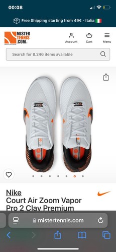 Nike Air Zoom Vapor Pro 2 Clay Premium Pure Platinum/Black Gr. UK 7 Tennisschuhe - Bild 5 von 16