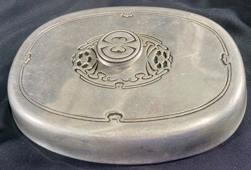 Wilton Armetale Pewter Georges Briard Fleurs Nouveau Oval Casserole w/Lid VTG - Picture 10 of 20