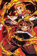 Rengoku Demon Slayer Anime Action Adventure Wall Art Home Decor - POSTER