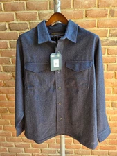 Filson Wool Jac Shirt - Blue Heather - Men's Size XL - NWT