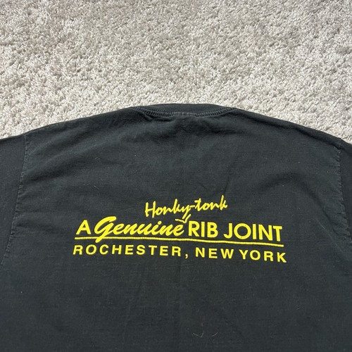 Camiseta Gráfica De Colección New York Dinosaurio Barbacoa Restaurante Años 90 Motociclista Llama Grunge - Imagen 5 de 7