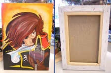 Captain Harlock Hand Painted Picture Anime Manga Cosplay Cartoons 