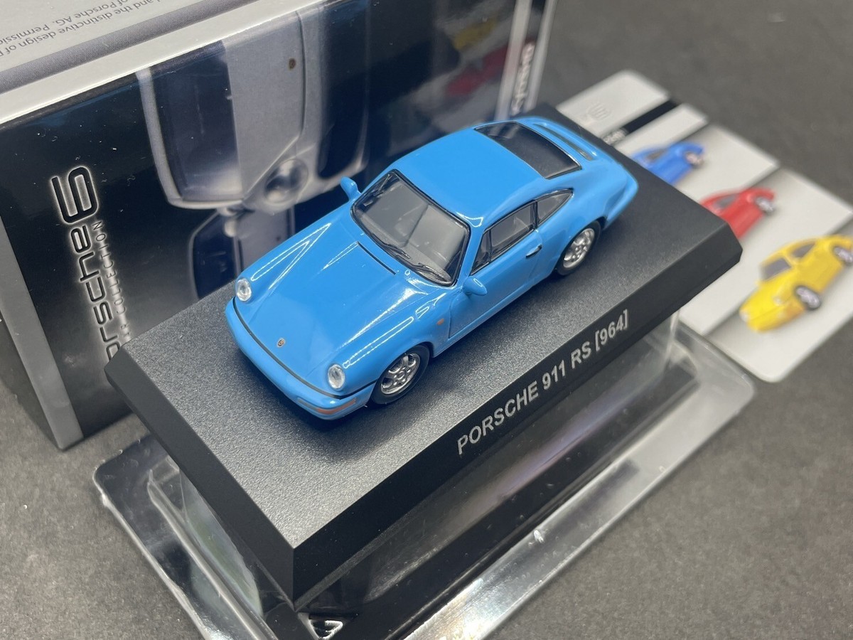 Kyosho 1/64 Porsche collection6 911 RS (964) blue diecast