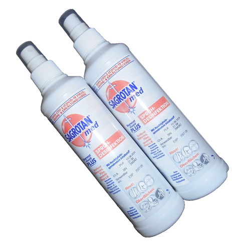 2x Sagrotan med Sprüh Pumpspray Desinfektion VirenPlus je 250ml MHD: 05/2027 NEU - Bild 6 von 6
