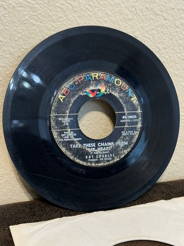 45 Vinyl RAY CHARLES Take These Chains From My Heart / No Letter Today ABC - Picture 2 of 3