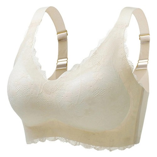 Women No Underwire Push Up Bras Full Coverage Padded Lace Bralettes - Picture 2 of 14