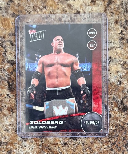 Bill Goldberg Niederlagen Rock Lesnar 2016 WWE Topps Now Survivor Serie #31 125cc