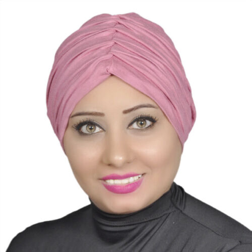 Turban women Muslim Head Hijab Turban Wrap Cover Cancer Chemo Cap Hats - Picture 9 of 25