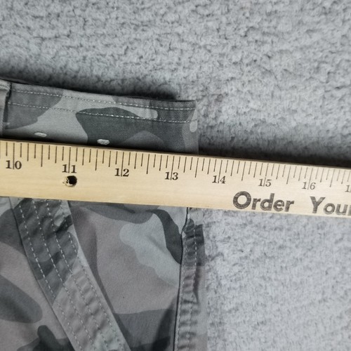 Abercrombie & Fitch Pants Womens 26 Green Camo Cargo Military Paratrooper Y2K - Picture 5 of 10