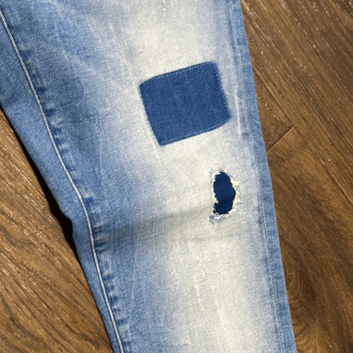 Mavi Adriana mid rise patch work skinny jeans ankle distressed - Picture 2 of 8