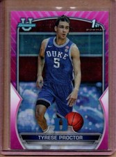 2022-23 BOWMAN UNIVERSITY TYRESE PROCTOR ROOKIE PINK REFRACTOR