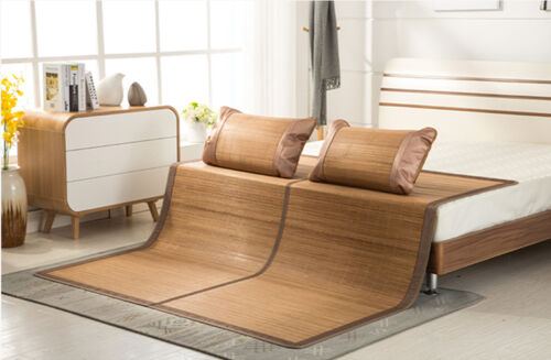 Bamboo Mat For Summer Mattress Protector Folding/unfolding Rattan Full King - Picture 5 of 20