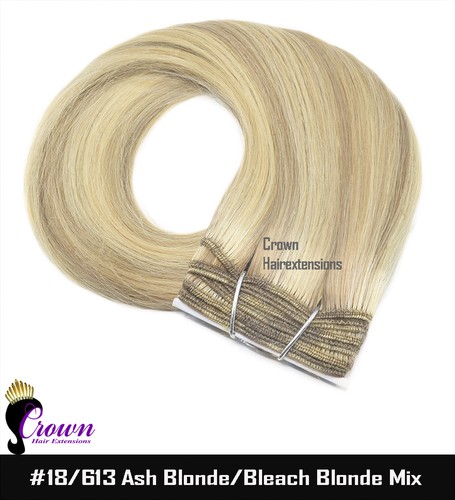 15"-26" 65g,115g-Half/Full Head Human Remy Hair Weaves Extensions-Double Weft - Picture 30 of 39