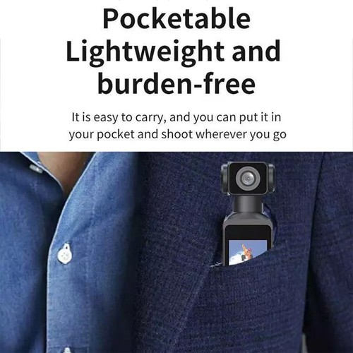 4K Body Camera with External Microphone, Mini Video & Audio Pocket Cam 270° Rota - Picture 16 of 24