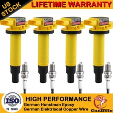 4 Pack Ignition Coil & Spark Plug For Toyota Yaris Echo Prius Scion xA xB UF316