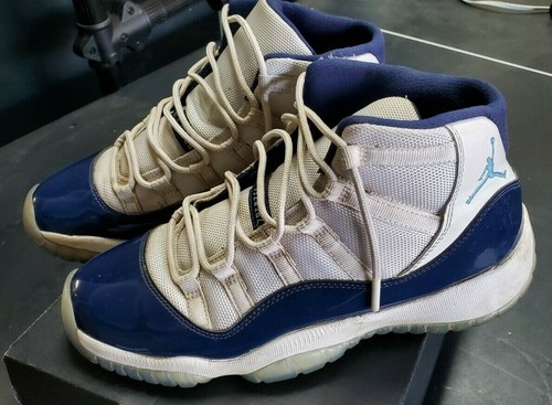 Air Jordans 11 Shoes Retro BG Win Like '82 7Y 378038-123 UNIVERSITY BLUE 7 Y - Picture 4 of 8