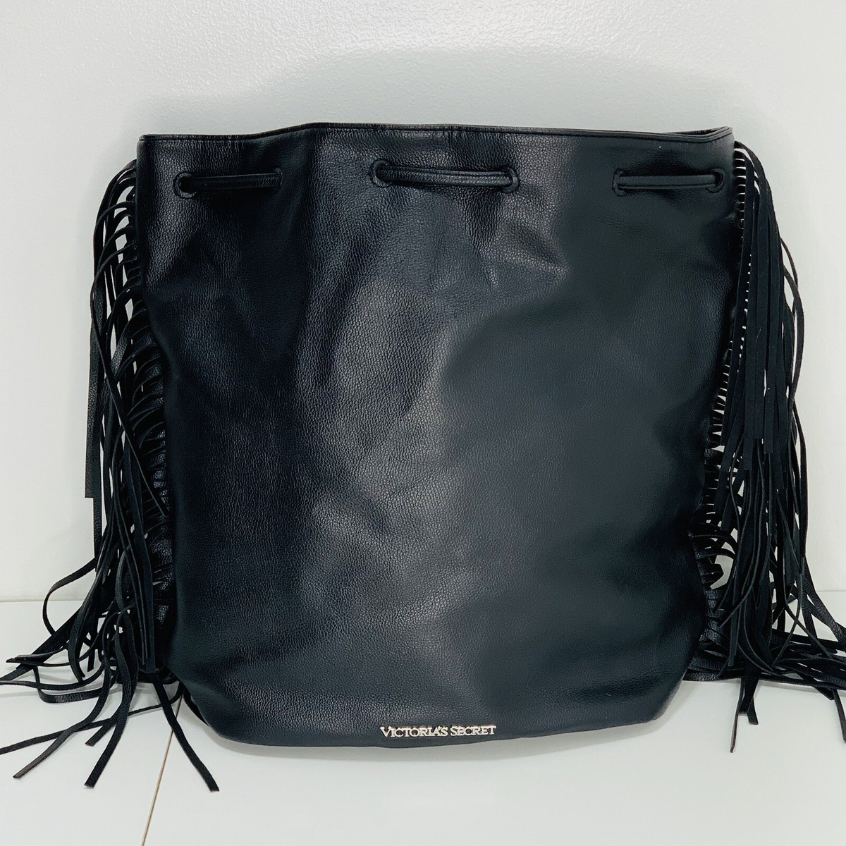FASHION BAGS Black Faux Leather Festival Backpack with Fringe Detailing Black Leather Fringe Backpack, Leather Purse - Etsy main image 4