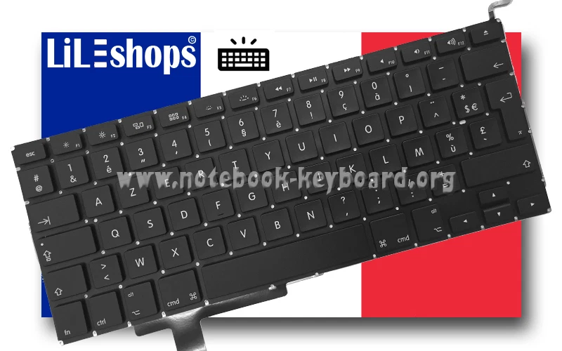 Repose-poignets Topcase Clavier AZERTY Français Pour MacBook Pro A1708 2016-2017 Argent