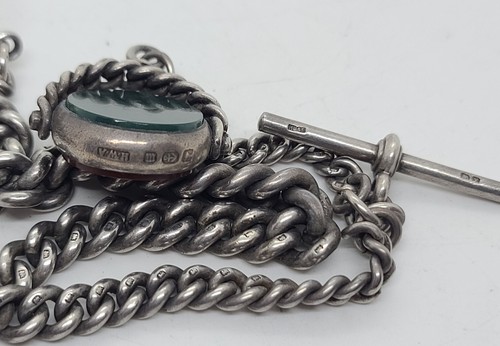 1899 ELGIN Sterling Silver Victorian Gents Pocket Watch &Hallmarked Silver Chain - Picture 10 of 19