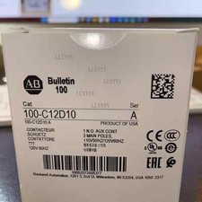 Allen Bradley 100-C12D10 Series A MCS-C IEC Contactor 12A 110V 50Hz/120V 60Hz