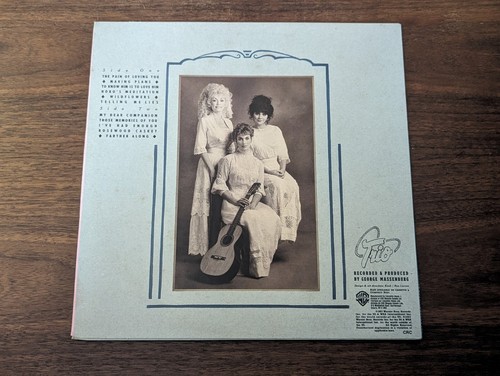 Dolly Parton Linda Ronstadt Emmylou Harris Trio Record LP W1 25491 - Picture 6 of 6