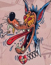 2- Pack Rat Rod Hot Rod Tools Rat Fink Motorcycle Wolf Racing Guns Stickers