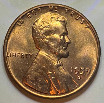 1959 D Lincoln Memorial Cent- RPM #2 (CC/VV) #5 Wexler BU Red- 1