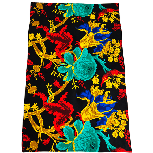 Head Wrap Head Scarf Wax African Print Fabric 100% Cotton Turban 21"x71" Women - Picture 65 of 87