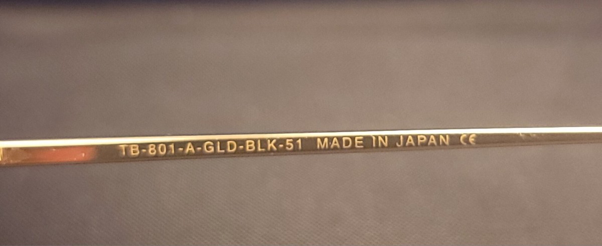 THOM BROWNE トムブラウン TB-801-A-GLD-BLK-51 Thom Browne TB-801-A-GLD-BLK-51 New York Sunglass JAPAN NWOT