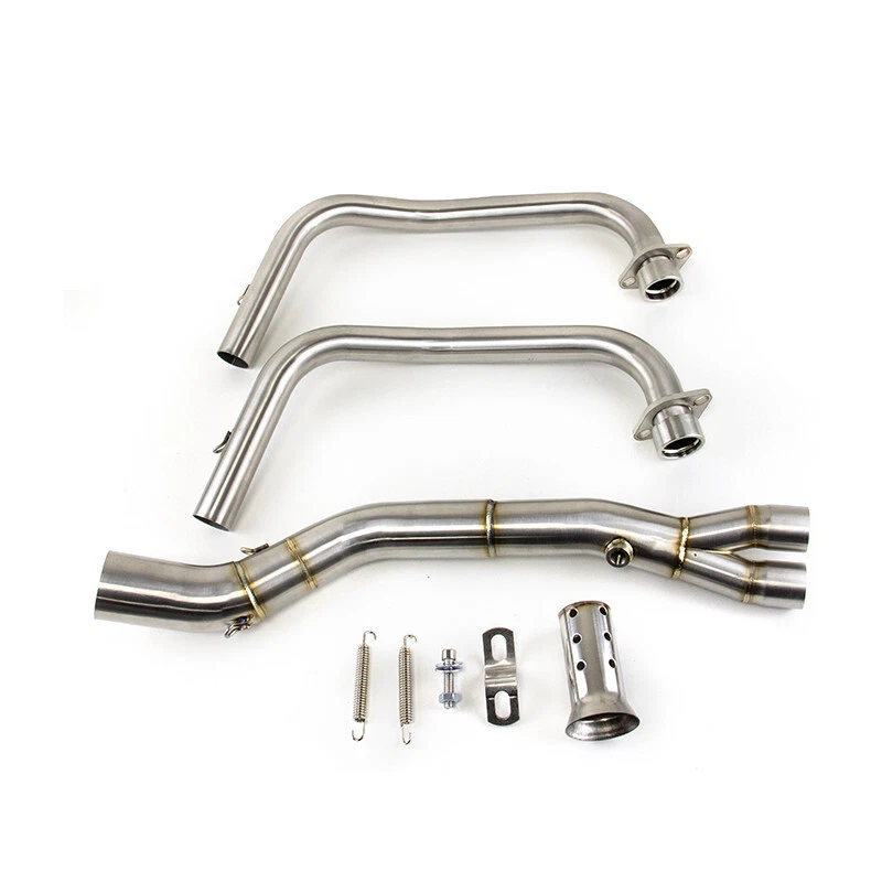 Tubo de escape silenciador negro sistema completo para Yamaha YZF R3 2015-2025 MT-03 Foto 3 de 4