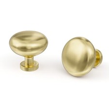 10 Pack Gold Cabinet Knobs Brushed Brass Dresser Drawer Knobs Gold Kitchen Ca...
