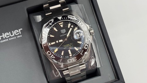 Orologio Uomo Automatico TAG Heuer Aquaracer Calibro 5 - WAY201A.BA0927 - Foto 3 di 12