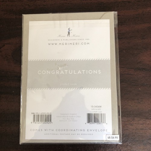 NEW Same Sex Wedding Card Gay Lesbian Mrs & Mrs US Seller - Picture 2 of 4