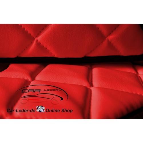 DAF XF 105 ab 2012 Passform Sitzsockelverkleidung Rot Kunstleder SET - Bild 3 von 3