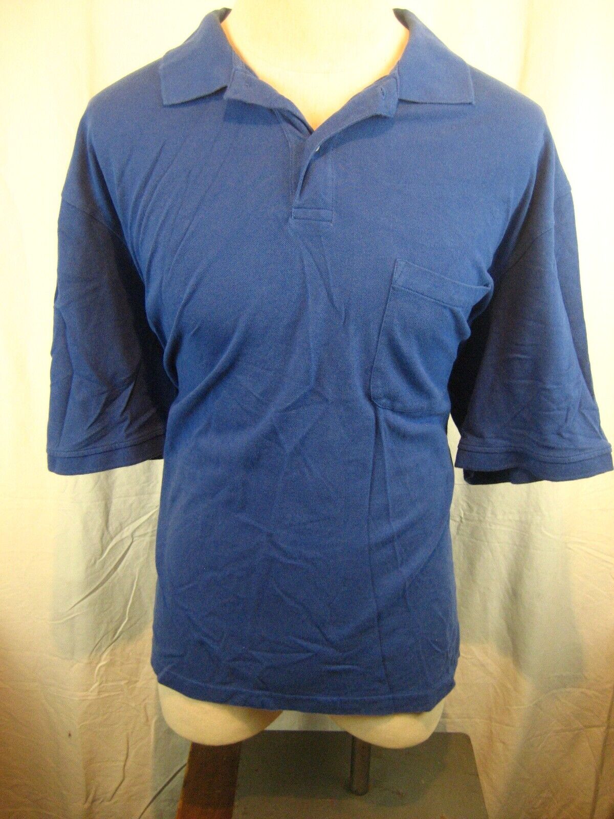 Mens Scandia Woods Blue Cotton SS Golf Casual Shi… - image 1