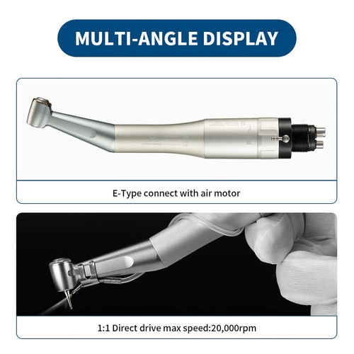 1-5 piezas Pieza de mano dental contra ángulo estilo NSK empuje lento baja velocidad engranaje 1:1 - Imagen 9 de 19