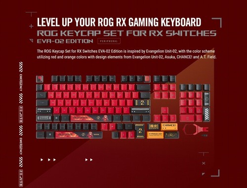 Original ASUS ROG Keycap Set For RX Switches EVA-02 Edition - Picture 3 of 5