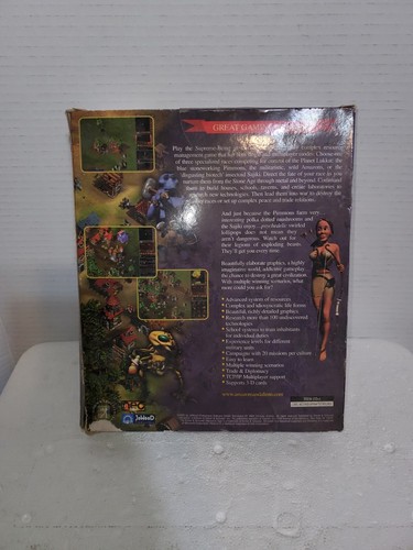 Rare Retro Big Box Video Game Computer PC CD Rom AMAZONS & ALIENS Sealed - Picture 2 of 5