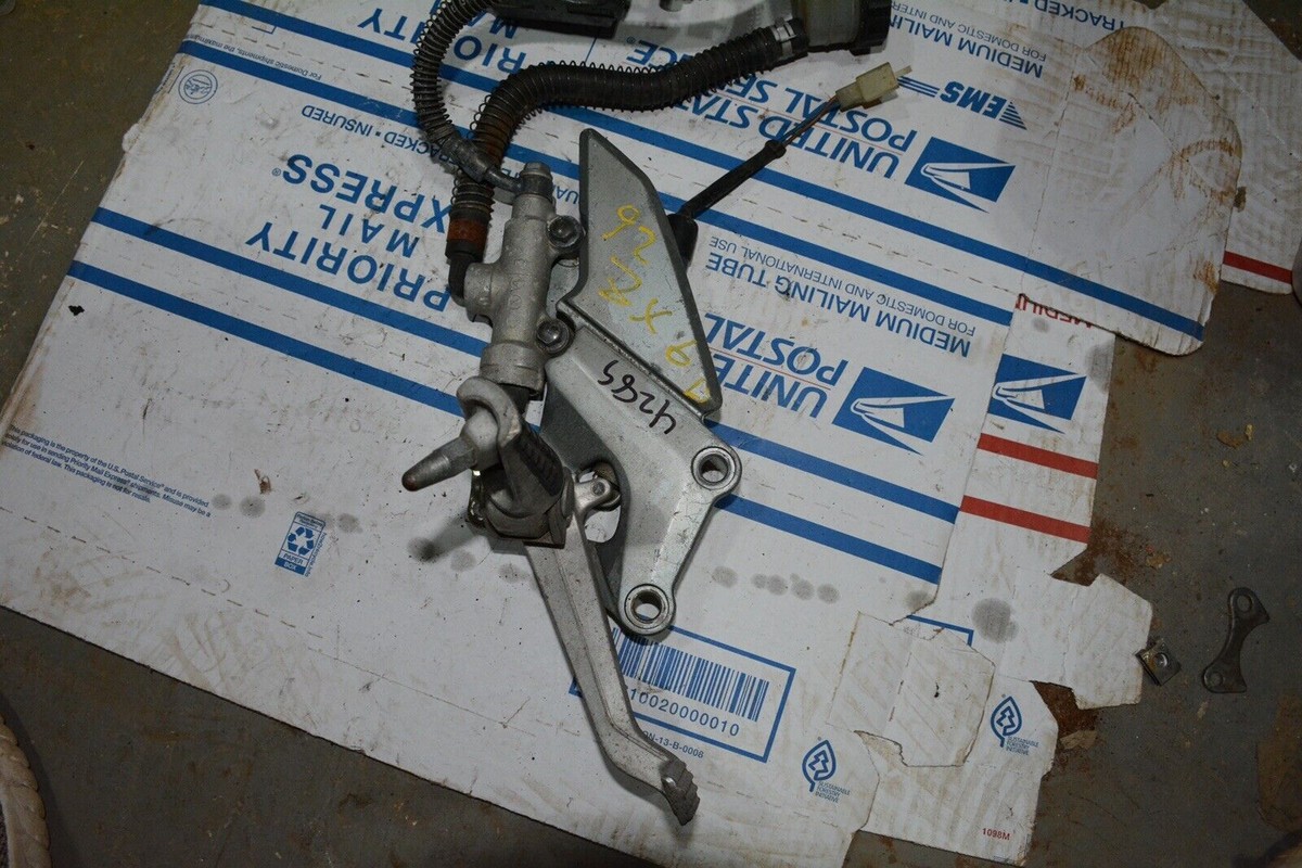 92 kawasaki zx6 right rearset, caliper, master cylinder | eBay